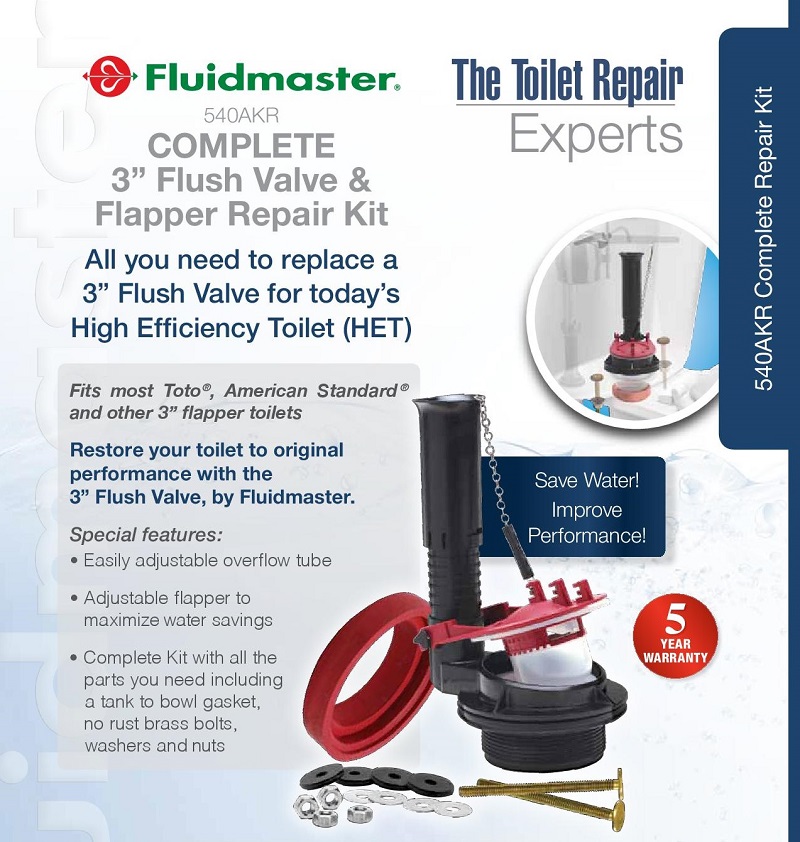 Fluidmaster Universal 3 in. Flush Valve Kit540AKRP5 The Home Depot